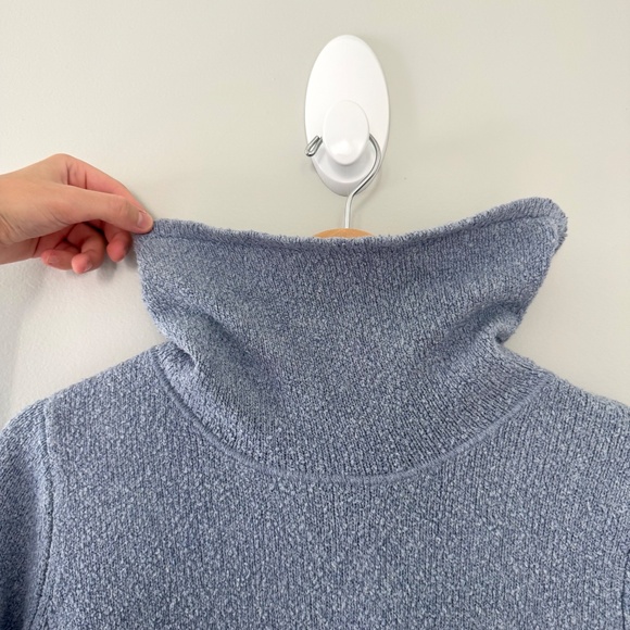 J.Jill Blue Knit Cowl Neck‎ Sweater - Picture 3 of 9